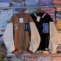 Áo Khoác Bomber Jackets Nam Nữ Cặp Kaki 2 Lớp Cao Cấp Áo Khoác Đôi VIỀN CỔ CAO - AK1014