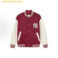 Áo Khoác Bomber MLB Wool Basic Varsity Jacket 3AJPV0141-50WIS Đỏ Đô
