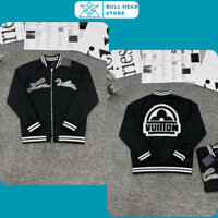 Áo Khoác Bomber Nam Lờ Vê Thêu Logo 2 Bên Ngực Siêu Đẹp - Áo Khoác Bomber Nam Nữ In Bông Hoa Sau Lưng Cao Cấp