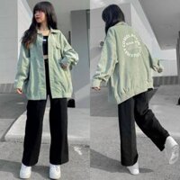 Áo Khoác Bomber Nam Nữ - Áo Khoác Kaki Unisex COMES 3 Màu Siêu Hot kèm ảnh thật - Xanh