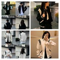 Áo Khoác Bomber Nam Nữ Cặp Đôi Viền 2 Sọc Khoan Nách Chất Nỉ Mềm Mịn Có Túi Tiện Lợi Thời Trang UTkhoac