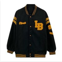 ÁO KHOÁC BOMBER NAM NỮ DÁNG UNISEX TP BBY - TRẮNG,M