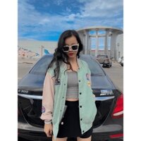 Áo khoác bomber nam nữ jacket nhung tăm dày dặn SHOPMAP Kyt_Fashion