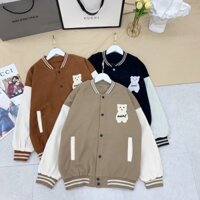 Áo Khoác BOMBER Nam nữ thêu hoa văn Con thỏ Unal Vải dù 2 lớp Không nhăn TREND 2022