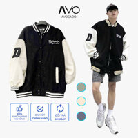 Áo khoác BOMBER Nam Nữ Unisex Họa Tiết Thêu Chất Nhung tăm Avocado, , Áo Khoác Nỉ Hoodie Nam Nữ mùa thu đông