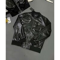 Áo Khoác Bomber Nam Philipp Plein Phối Da Full Áo Cao Cấp - Áo Khoác Bomber Nam Philipp Phối Khoá Siêu Sang