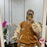 Ao Khoac Bomber Ni Bong Chay In Hinh Sieu Ro Nam, Nu Unisex GiGiHouse , Ao Cadigan Ni In Hinh-AKNINGS - Xám Freesize 70Kg