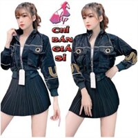 Áo khoác bomber nữ phi xà cừ uv thêu cao cấp mẫu mới 2021 [Hoàn Xu]