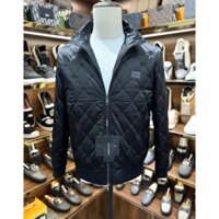 Áo khoác Bomber phao Dolce Gabbana Đen logo DG vương miện thêu LA