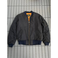Áo khoác Bomber Pilot Nam nữ màu đen size L 2hand