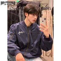 Áo khoác bomber thêu nam Áo dài tay cổ điển kiểu Mỹ mới cho mùa xuân