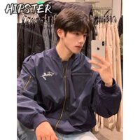 Áo khoác bomber thêu nam Áo dài tay cổ điển kiểu Mỹ mới cho mùa xuân