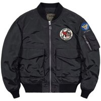 Áo khoác Bomber thêu nam mùa xuân thu dáng rộng công nghiệp nặng Áo khoác American Retro Bóng chày Đồng phục đường phố