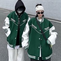 Áo khoác Bomber xanh lá cá tính thời trang