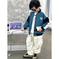 Áo khoác bomber xanh YOULUCK MEUP 2767