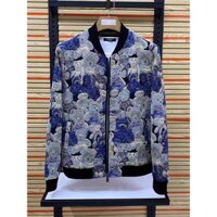 Áo Khoác Bomer Dệt Gấu Gấm Cao Cấp , Áo Khoác Bomber Nam Nữ In Gấu Chất Liệu Gấm Mensportvn - AKG01