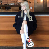 Áo khoác bóng chày nam nữ áo khoác bamboo nam nữ in chữ R