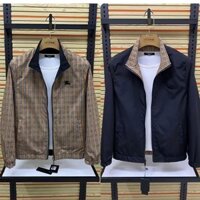 Áo khoác Burberry1349 Áo khoác nam kẻ sọc định vị cao cấp Áo khoác cổ đứng hai mặt