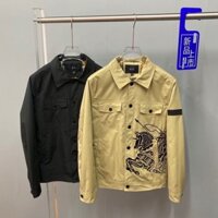 Áo khoác Burberry1349 Nam Hợp Thời Trang Phù Hợp Với Áo khoác Slim-fit Ve Áo Top Nam Áo khoác
