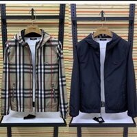 Áo khoác Burberry2561 Áo khoác nam dáng ôm hợp thời trang Áo khoác nam hai mặt Quần áo hợp thời trang Áo khoác thông thường phù hợp