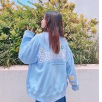 Áo khoác cadigan hoa cúc Sweety❤️FREESHIP❤️Áo Khoác Nỉ Bông Cardigan HOA CÚC Unisex