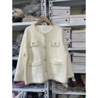 Áo khoác cadigan len lông thỏ sale  (hàng cao cấp mềm mịn)