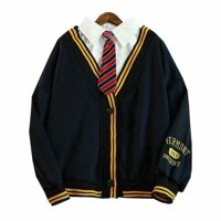 áo khoác cadigan nam nữ mẫu viền vàng xinh xắn Sumisu shop - Áo Cadigan,Freesize dưới 72kg