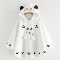 Áo khoác cánh dơi  hình mèo dễ thương