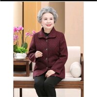 Áo khoác Cao Cấp cho mẹ, cho bà (dạ trơn Lót lông )