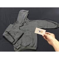 Áo Khoác Cặp Hoodie Nỉ D Xám đậm (350k/ Cặp) Form lớn