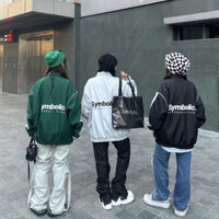 áo khoác cặp in chữ symbolic