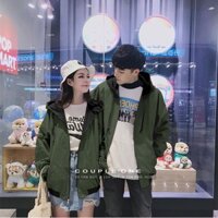 Áo Khoác Cặp Kaki Trơn Rêu (350k/cặp)