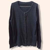 Áo khoác cardigan, áo len màu đen basic