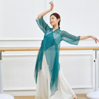 Áo khoác Cardigan dáng dài thiết kế trang nhã cho nữ