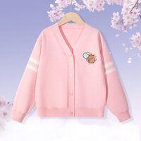 Áo Khoác cardigan Dệt Kim Cho Bé Trai, áo khoác dài tay cho bé mùa thu in hình capybara