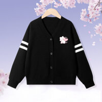 Áo Khoác cardigan Dệt Kim Cho Bé Trai, áo khoác dài tay cho bé mùa thu in hình