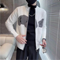 Áo khoác cardigan dệt kim thời trang cho nam hàn quốc fashion áo cardigan nam simple top áo sweater nam dệt kim