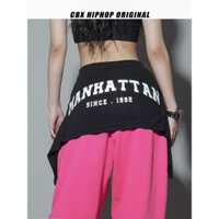 Áo khoác cardigan hip-hop nữ in hình phong cách đen, tay dài, nhảy jazz, dáng ôm, sexy, hot girl jazz 4SYX