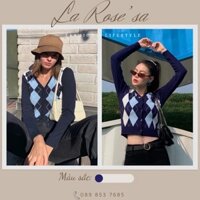 Áo Khoác Cardigan Kẻ Sọc, Áo Khoác Len Caro