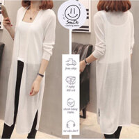 Áo Khoác Cardigan Len, Áo Len Dệt Kim Mỏng Dáng Dài Tay Lỡ Mềm Mại Nhẹ Nhàng Thời Trang Nữ Hàng Qccc | Smide Clothing