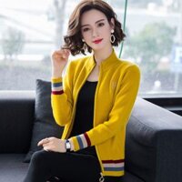 Áo khoác Cardigan len nữ dáng ngắn trẻ trung thu đông LEK311 (Vàng)                          - 34020435                                                       Yêu thích