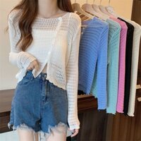 Áo Khoác cardigan Lửng Tay Dài Thời Trang Dành Cho Nữ