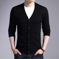 Áo khoác cardigan nam  - Đen - M