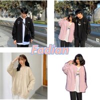 Áo khoác Cardigan nam nữ Bomber form rộng 20 INCH WHAT IS LOVE nhiều màu phong cách Ulzzang Unisex