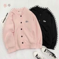 Áo Khoác Cardigan Nỉ Nữ In Hình Thú