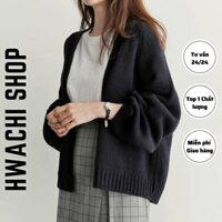 Áo khoác cardigan nữ len dày dáng rộng 3 màu G070