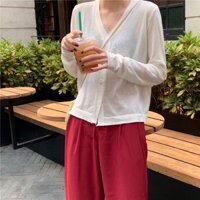 Áo khoác cardigan nữ len mỏng