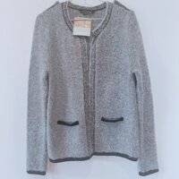 ÁO KHOÁC CARDIGANS NỮ - STRADIVARIUS – SIZE S/26 – LÔNG CHUỘT – DÀI TAY – CỔ TRÒN – KHÔNG CÚC – LEN – FIT LADY <63KG