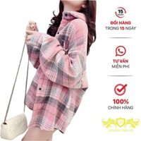 ÁO KHOÁC CARO NỮ VẢI BỐ DÀY DẶN FROM ÁO RỘNG THOẢI MÁI CHỐNG NẮNG CỰC TỐT GOLDEN DREAM U558