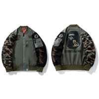 Áo khoác chặn màu BAPE x OVO Camo